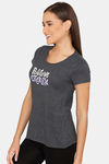 Rosaline Symmetry Knit Cotton Top - Black Beauty — thumbnail 2